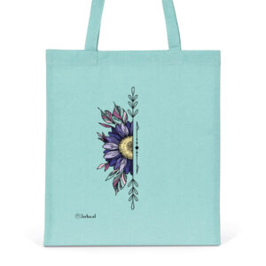 Green totebag sunflower
