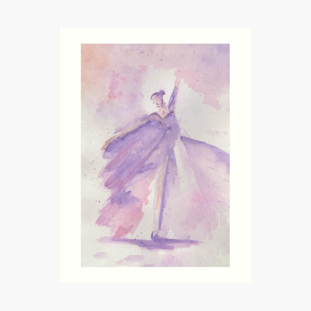 Dancing Ballerina | Art print - Image 3