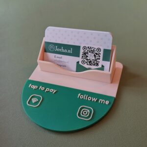 3D printed customizable business card holder